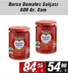 Burcu Domates Salçası 600 gr Cam