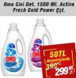 Omo Sıvı Deterjan 1500 ml Active Fresh Cold Power