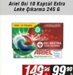 Ariel Oxi 10 Kapsül Extra Leke Çıkarma 245 gr