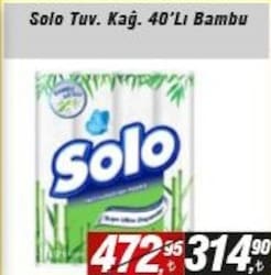 Solo Tuvalet Kağıdı 40'lı Bambu