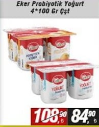 Eker Probiyotik Yoğurt 4x100 gr Çeşitleri