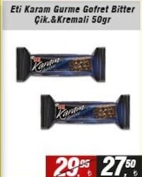 Eti Karam Gurme Bitter Çikolatalı&Kremalı 50 gr