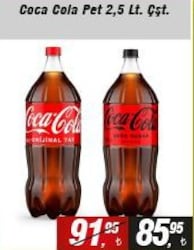 Coca Cola Pet 2,5 lt Çeşitleri