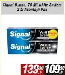 Signal Diş Macunu White Now System 75 ml 2'li Avantajlı Paket