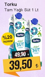 Torku 1 lt Tam Yağlı Süt