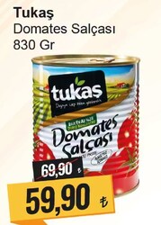 Tukaş Domates Salçası 830 gr