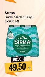 Sırma Sade Maden Suyu 6x200 ml