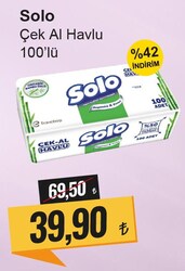 Solo Çek Al Havlu 100'lü