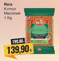 Reis Kırmızı Mercimek 1 kg