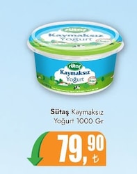 Sütaş Kaymaksız Yoğurt 1000 gr