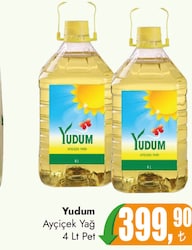 Yudum Ayçiçek Yağı 4 lt