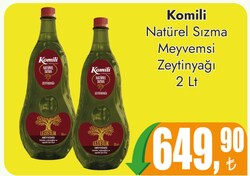 Komili Naturel Sızma Zeytinyağı 2 lt