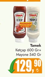 Tamek Ketçap 600 gr+Mayonez 540 gr