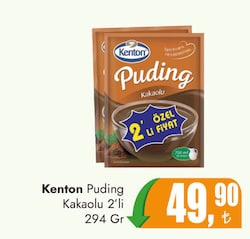 Kenton Puding Kakaolu 2'li 294 gr