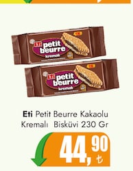 Eti Petit Beurre Kakaolu Fındıklı Kremalı Bisküvi 230 gr