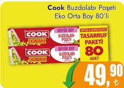 Cook Buzdolabı Poşeti Eko Orta 80'li