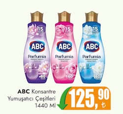 Abc Konsantre Yumuşatıcı Çeşitleri 1440 ml