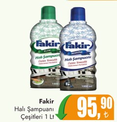 Fakir Halı Şampuanı Çeşitleri 1 lt