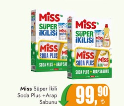 Miss Süper İkilisi Soda Plus + Arap Sabunu