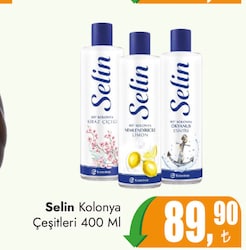 Selin Kolonya Çeşitleri 400 ml