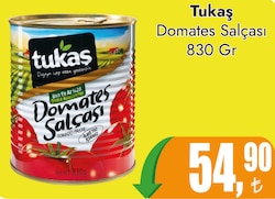 Tukaş Domates Salçası 830 gr
