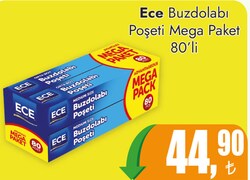 Ece Buzdolabı Poşeti Mega Paket 80'li
