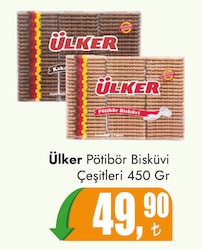 Ülker Pötibör Bisküvi Çeşitleri 450 gr