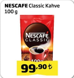 Nescafe Classic Granül Kahve 100 gr Eko Paket