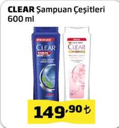 Clear Women Yumuşak ve Parlak 600 ml Kepek Şampuanı