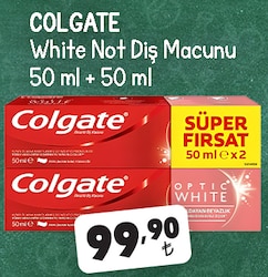 Colgate White Not Diş Macunu 50 ml + 50 ml 