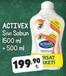 Activex Sıvı Sabun 1500 ml+500 ml 