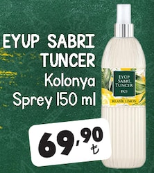 Eyüp Sabri Tuncer Sprey Kolonya 150 ml