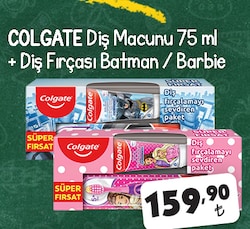 Colgate Diş Macunu 75 ML + Barbie & Batman Diş Fırçası