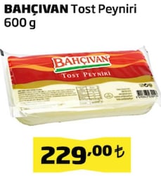 Bahçıvan Tost Peyniri 600 g
