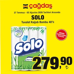 Solo Tuvalet Kağıdı Bambu 40'lı