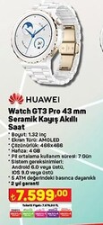 Huawei Watch GT3 Pro 43 mm Seramik Kayış Akıllı Saat