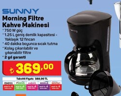 Sunny SN5CKM29 Morning Filtre Kahve Makinesi 750 W