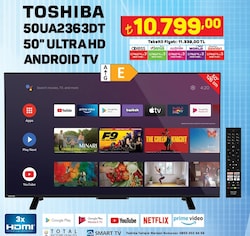 Toshiba 50UA2363DT 50 inç Ultra HD Android TV