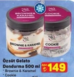 Özsüt Gelato Dondurma 500 ml Çeşitleri 
