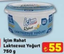 İçim 750 gr Rahat Laktozsuz Yoğurt
