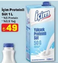 İçim Yüksek Proteinli Süt 1 lt