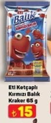 Eti Ketçaplı Kırmızı Balık Kraker 65 gr
