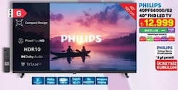 Philips 40PFS6000 Full HD 40' 102 Ekran Uydu Alıcılı Smart LED TV