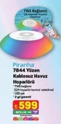 Piranha 7844 Yüzen Kablosuz Havuz Hoparlörü 