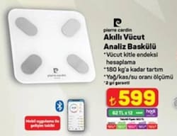Pierre Cardin PC-B30001 Akıllı Bluetooth Baskül