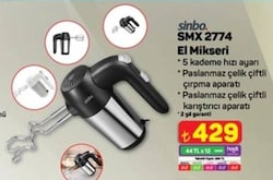 Sinbo SMX 2774 El Mikseri