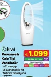 Kiwi Pervanesiz Kule Tipi Vantilatör