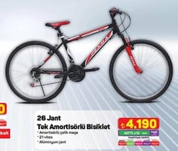 26 Jant Tek Amortisörlü Bisiklet