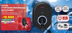 Vestel EVC04 11 kW Kablolu Elektrikli Araç Şarj İstasyonu