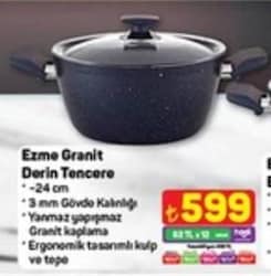 Vivaldi ECO GRANİT DERİN TENCERE 24 CM